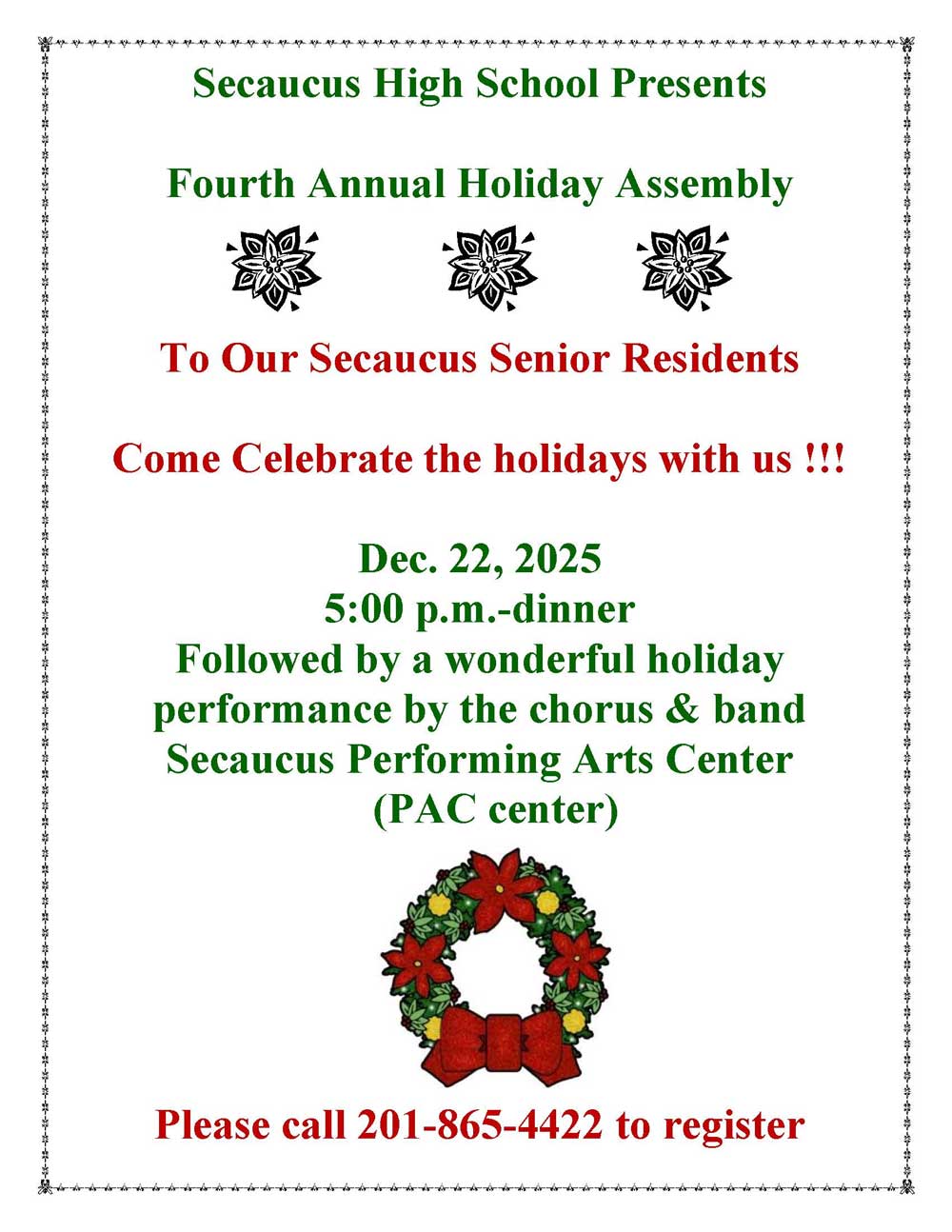 Fourth Annual Holiday Assembly